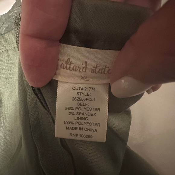 Altered State Green Sundress-Size XL - Picture 3 of 8